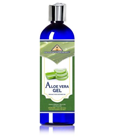 ANCIENT HEALTH REMEDIES Organic Unrefined Cold Pressed PURE ALOE GEL Bulk Wholesale Beauty Skin Care Moisturizing DIY GEL For DYI Skin Products (INDIA) (16 oz) 1 Pound (Pack of 1)