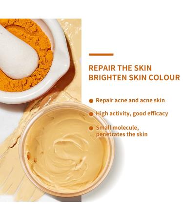 Liyalan Turmeric Clay Mask for Blackheads and Pores - Gleamin Vitamin C Facial Mask for Acne and Dark Spots - Buy Online on GoSupps.com