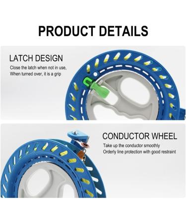 KiAKUO Winding Reel Handle Wheel - ABS Kite Line Winder with Smooth Ball Bearing Lockable Fall-Proof 200m - International Shipping - Buy Online on GoSupps.com