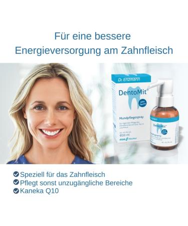 DentoMit Oral Care Spray Double Pack | Ubiquinone Q10 Taurine & Mint Oil | International Shipping Available - Buy Online on GoSupps.com