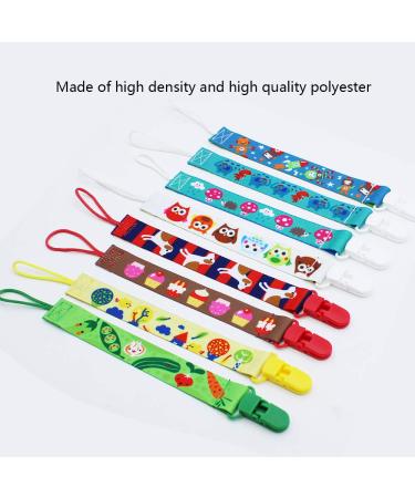 Uberming 8-Piece Fabric Pacifier Chains Set - Colorful Clips for Newborns | Unisex & Versatile Nipple Chains for Baby Girls & Boys - Buy Online on GoSupps.com