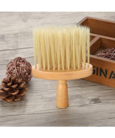 HUSHUI Professional Barber Neck Duster Brush Salon Hair Cleaning Wooden Sweep Brush Hairdressing Face Hair Brush for Hair Cut - Buy Online on GoSupps.com