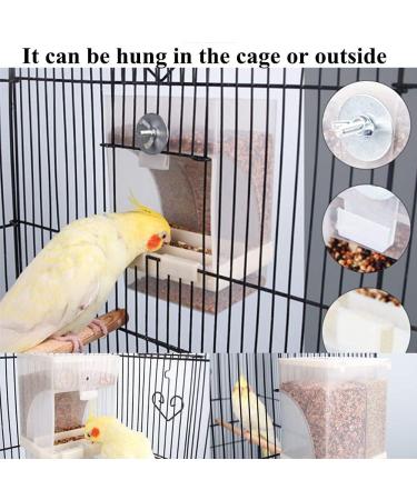 Vinnykud Automatic Bird Feed Dispenser - Perfect Feeding Station for Budgerigars Canaries Finches & More - 10.6 cm x 16 cm - Buy Online on GoSupps.com