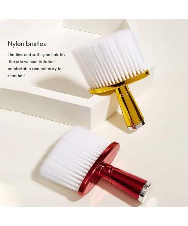 JUJIAN Soft Hair Brush Neck Face Duster Haircut Hair Cutting Cleaning Brush for Hairdressing Salon Hairdressing Tools-Gold - Buy Online on GoSupps.com