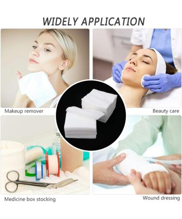 HEALLILY Dressing Pads 100 Pcs - Disposable Non-Woven Gauze Sponge for Wound Care First Aid Supplies - 20x20cm Unfolded Size - Buy Online on GoSupps.com