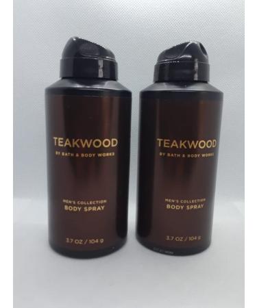 Bath and Body Works Men's Collection Deodorizing Body Spray 2 Pack - Teakwood 3.7 Oz - Buy Online on GoSupps.com