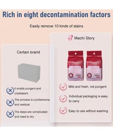 Clothing Stain Removal Wet Wipes Individual Wrapped Cleaning Wipes Mini Stain Remover Wipes Emergency Stain Rescue Stain Remover Instant Stain Wipes Disposable Removes Dirt Stains (1box) - Buy Online on GoSupps.com