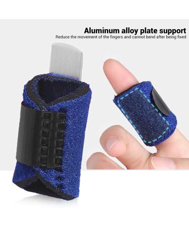 Finger Splint & Mallet Finger Brace - 3D Breathable Fabric Stabilizer for Stenosing Tenosynovitis Relief - One Size (Blue - Buy Online on GoSupps.com