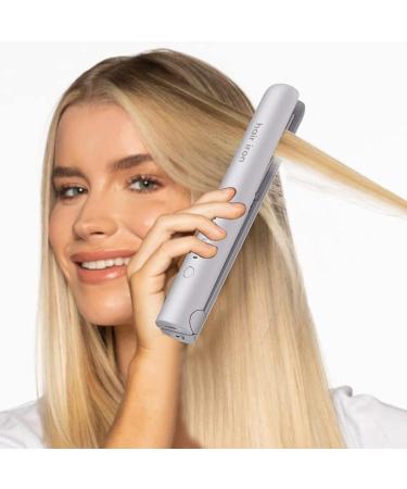 Portable Lavender Hair Straightener - Cordless Flat Iron with Adjustable Temperature for Travel & Short Hair - Buy Online on GoSupps.com