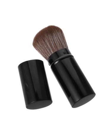 Ipetboom Powder Brush Portable Makeup Brush Short Press on Nails Blush Brush with Cover Blusher Cosmetic Brush Makeup Beauty Brush Makeup Blush Brush Stereotypes Makeup Set Miss Metal Tube