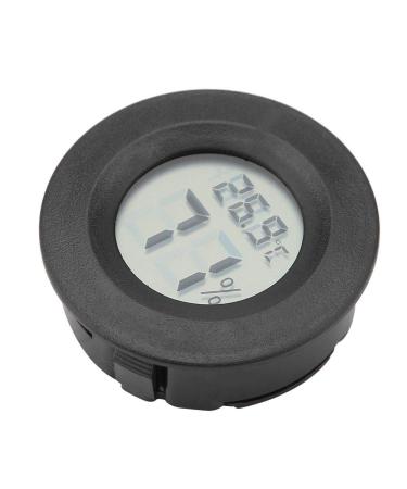 Mini Digital Hygrometer Thermometer | Indoor Humidity Temperature Monitor with Large LCD Display and Backlight for Reptile - Black - Buy Online on GoSupps.com