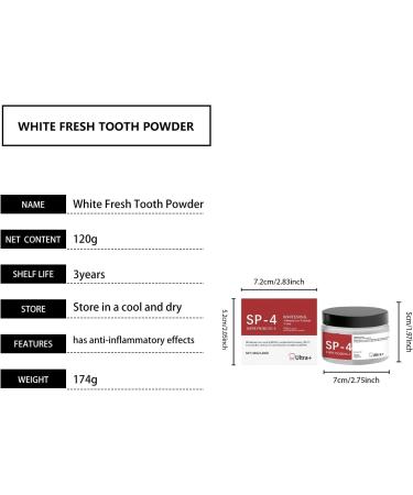 Gentle Stain-Removing Tooth Powder - Cleans & Whitens Gently Protects Enamel Relieves Mild Gum Discomfort Freshens Breath Easy 4-Step Usage(1pcs) - Buy Online on GoSupps.com