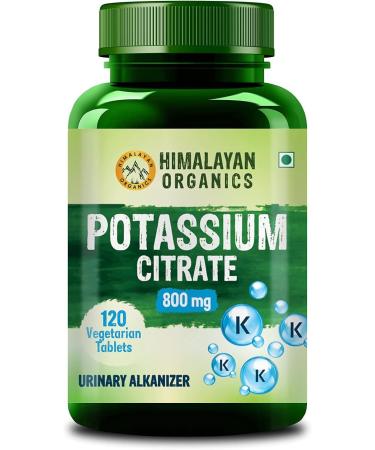 Potassium Citrate 800mg (120 Veg Tablets) 100% Herbal with NO Known Side Effects - by Ayur-Homeo