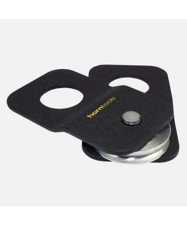 Horn tools deflection roller for rope winds up to 4 tons ideal for off -road self -salvage forest work cable winch cargo train cable train Snatchblock rope roller Workshop Forst