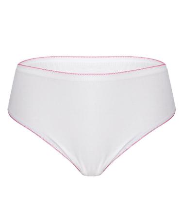 4 pcs Disposable Underpants Women High Absorbent Elastic Breathable Cotton Travel Underwear for Pregnant or Postpartum Woman XXL XXXL XXL White