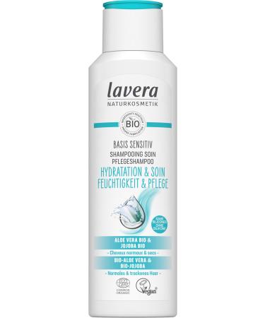 lavera basis sensitiv Shampoo Hydration & Care - silicone-free - Intense hydration & gentle care - vegan - natural cosmetics - 250 ml