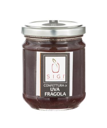 SIGI Azienda Agricola ISABELLA GRAPE Jam | Free of Food Dyes Preservatives and Additives | 100% Artisanal and Natural | Handmade and Made in Italy | Jar 220gr.
