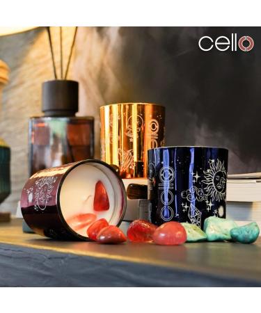 Celestial Blue Goldstone Scented Candle - Ideal Candle Gift for Men and Women - Buy Online on GoSupps.com