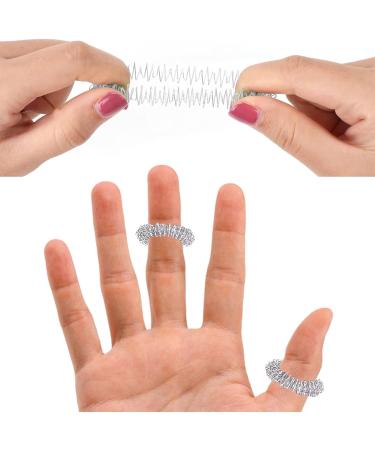 4-Piece Magnetic Massage Balls Set - Stress Relief Hedgehog Ball with 10 Rings & 5 Bracelets - Silver - Buy Online on GoSupps.com