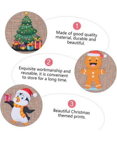 PLAFOPE Holiday Bags 12pcs Christmas Drawstring Bag Candy Bags Xmas Candy Bag Drawstring Storage Bags Miss Cartoon - Buy Online on GoSupps.com