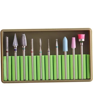 2 Sets Cuticle Drill Bits manicure drill bits tungsten carbide nail drill nail file nail grinding polisher Gel Nails Bit nail grinding head nails kits ceramic tools diamond Acrylic - Buy Online on GoSupps.com