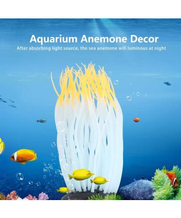 Buy Silicone Anemone Coral Ornament - Realistic Artificial Aquarium Decor in Orange Blue Green & Purple - Buy Online on GoSupps.com
