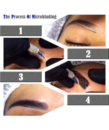 Anself Eyebrow Microblading Kit for Permanent Tattoo Practice - Manual Pen, Needle, Pigment Ink, Practice Skin Tool - Buy Online on GoSupps.com