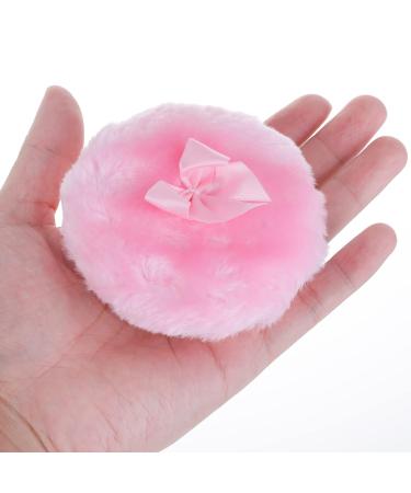 Sibba 4 Pack Large Fluffy Powder Puff - 9cm Ultra-Soft Washable & Reusable Velour Face & Body Powder Applicators for Wet & Dry Use - Buy Online on GoSupps.com
