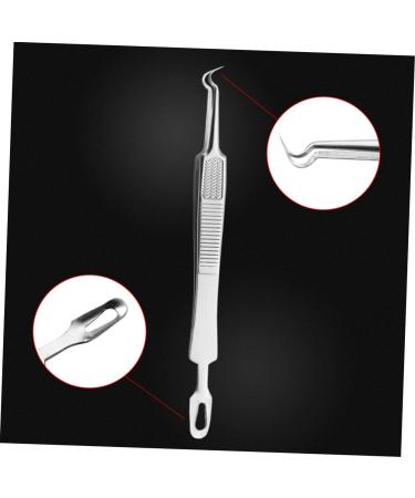 Healeved 3pcs Clip Comedone Blemish Extractor Tweezers Blackheads Zit Popping Tool Kit Stainless Steel - Buy Online on GoSupps.com