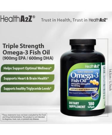 Omega 3 Fish Oil high protency 180 ct - Buy Online on GoSupps.com