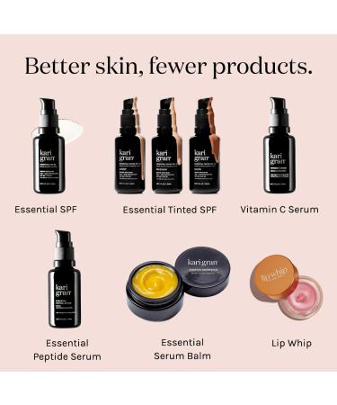 Kari Gran Lip Whip | Moisturizing Lip Balm with Organic Oils | Peptide Smoothing | Rich Buttery Texture Hydrates & Protects | Non-GMO Organic Ingredients Made in USA Barely There Vanilla - Buy Online on GoSupps.com