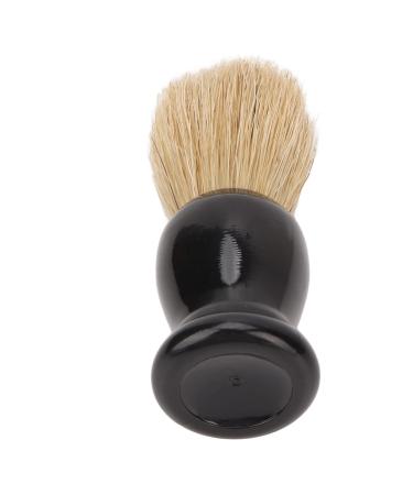 Buy Soft Synthetic Beard Brush for Home & Travel | Skin-Friendly Foam Brush for Men | Shiny Black Color - Buy Online on GoSupps.com