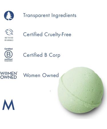 Manos Soap Co. Bergamot Lemongrass Large Epsom Salt Bath Bomb - 8.00 oz | Moisturizing Natural Shower Fizzy Bomb for Women, Men, Kids - Buy Online on GoSupps.com