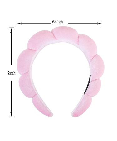 CYJUNMA Spa Headband for Women - Pink Skincare Makeup Removal and Yoga Headband Set - Buy Online on GoSupps.com