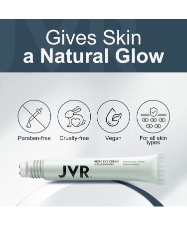 Caffeine Eye Cream & Under Eye Roller - Reduce Dark Circles Puffiness & Fine Lines | Vitamin C & Hyaluronic Acid - 20ml - Buy Online on GoSupps.com