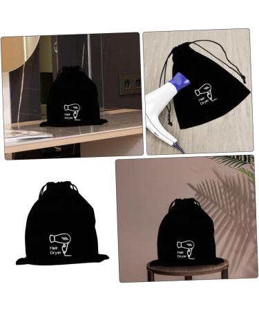 Mikinona 2pcs Velvet Bag Blow Dryer Bag for Hair Dryer Hair Dryer Bag Travel Cosmetic Bag Flannel Beam Port - Buy Online on GoSupps.com