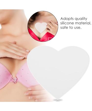 Ymiko Anti-Wrinkle Chest Pads | Reusable Silicone Decollete Bra Care | Invisible Heart Shape for Smooth Skin - Buy Online on GoSupps.com