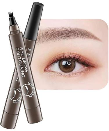 Eye Brow Pencil | Four Forked Eyebrow Pencil Microblading Eyebrow Pencil Long-Lasting Eyebrow Makeup for Natural-Looking Eyebrow Ngumms Gray Brown - Buy Online on GoSupps.com