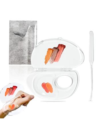 Penugo 180 Degree Folding Acrylic Makeup Mixing Palette  Plastic Foundation Makeup Facial Palette with Felt Bag  Transparent Spatula Tool for Eyeshadow Liquid Foundation Cosmetic Pigment Mixing - Buy Online on GoSupps.com