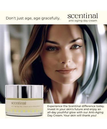 Scentinal Anti-Aging Day Cream with Hyaluronic Acid - Hydrating 50ml for Radiant Youthful Skin | International Shipping Available - Buy Online on GoSupps.com