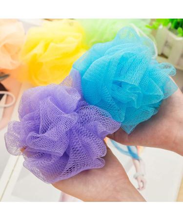 Lurrose 8pcs Mesh Pouf Shower Balls | Bath Sponge Loofah Set for Home Bathing - Buy Online on GoSupps.com