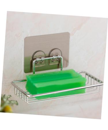 Ciieeo 2pcs Stainless Steel Soap Holder Bathroom Soap Dish Holder Suction Cup Soap Dish Shower Sponge Holder Soap Basket Shower Soap Rack Bath Soap Holder No Trace -mounted - Buy Online on GoSupps.com