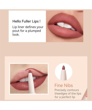 2 in 1 Double Head Lipstick and Lip Liner Set for Women Waterproof Lip Pencil and Lipstick Set Long Lasting Matte Velvet Lipstick Lipstick Set - Buy Online on GoSupps.com