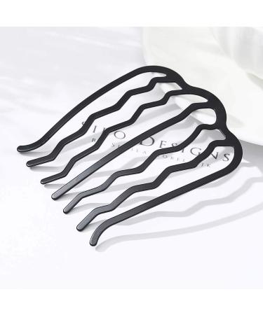 JONKY Black U Shape French Twist Hair Comb - Metal Hair Pin for Women & Girls - Buy Online on GoSupps.com