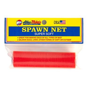 Atlas Mike's Fishing Super Soft Spawn Net 3" X 3" Squares Orange