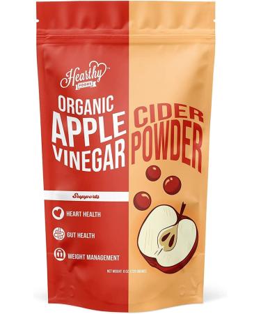 HEARTHY FOODS Organic Apple Cider Vinegar Powder Super Power Supplement for Help with Weight Management Aid to Reduce Bloating Increase Circulation Natural Detox Gluten Free Keto