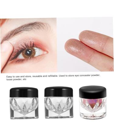 DOITOOL Storage Bottles 10pcs Loose Powder Bottle Empty Bottle Terrariums Concealer Powder Bottles Travel Dispenser Pack Black 3x2.5x2.5cm - Buy Online on GoSupps.com