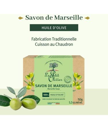 LE PETIT OLIVIER - Solid Marseille Soap with Olive Oil - 72% Vegetable Oil - Traditional Manufacturing - Without Par - Buy Online on GoSupps.com