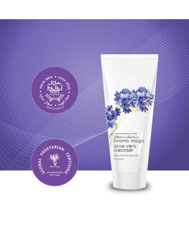 Aroma Magic Aloe Vera Facial Cleanser - Hydrating Soothing & Deeply Cleansing Soap-Free Cleanser for Dry Skin | 3.52 Oz/100g - Buy Online on GoSupps.com