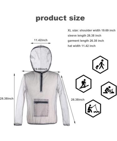 Pastorist XL Mosquito Suit - Breathable Mesh Jacket & Pants for Outdoor Insect Protection - Buy Online on GoSupps.com
